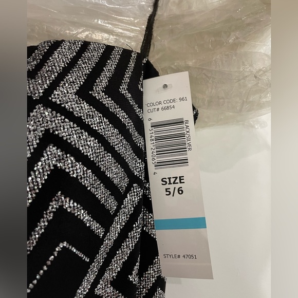 Jump apparel black silver sparkly maxi strapless evening dress Size 5/6 BNWT - Picture 4 of 5